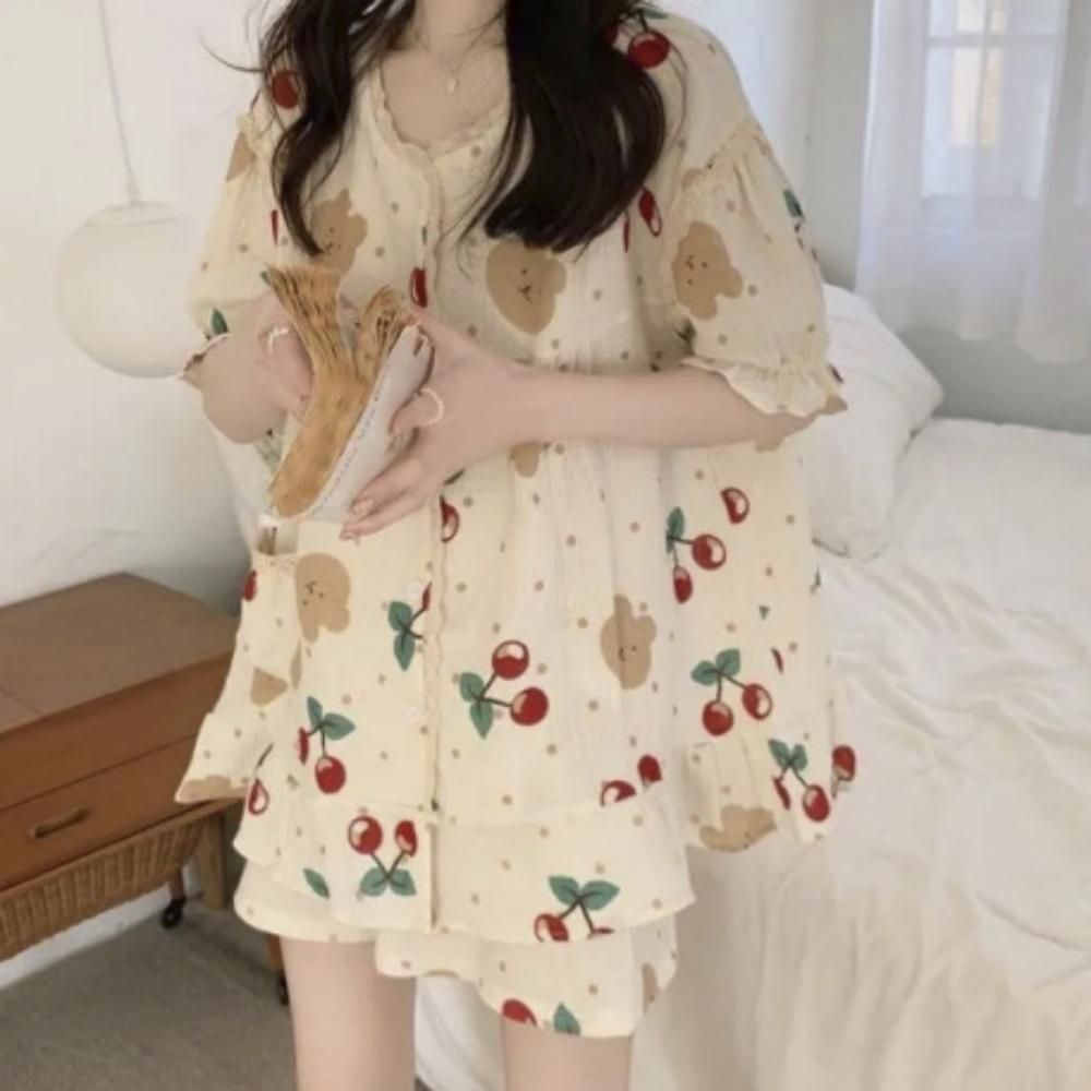 나염 뽀짝 잠옷세트