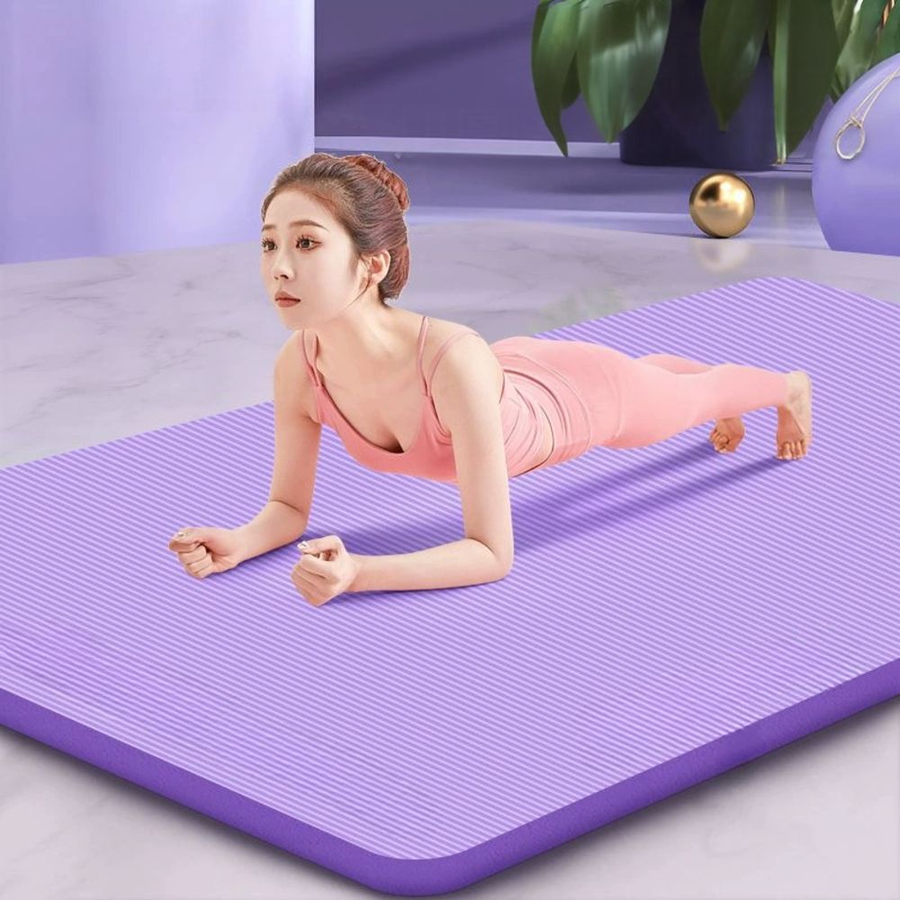 쿠션 필라테스 요가 매트 퍼플형 홈트레이닝 스트레칭