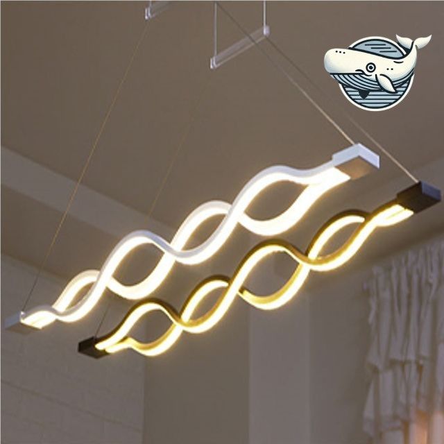 모던 곡선 LED 조명 거실 무드등 인테리어
