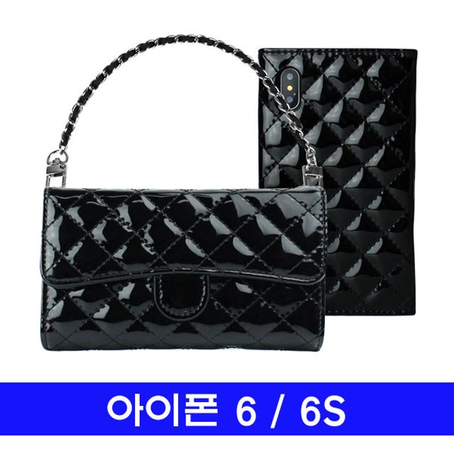 아이폰 6 6S lmn애나멜퀼팅 클러치 케이스