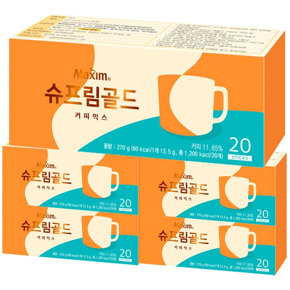 동서 맥심 슈프림골드 커피믹스 100T (20개입x5개)