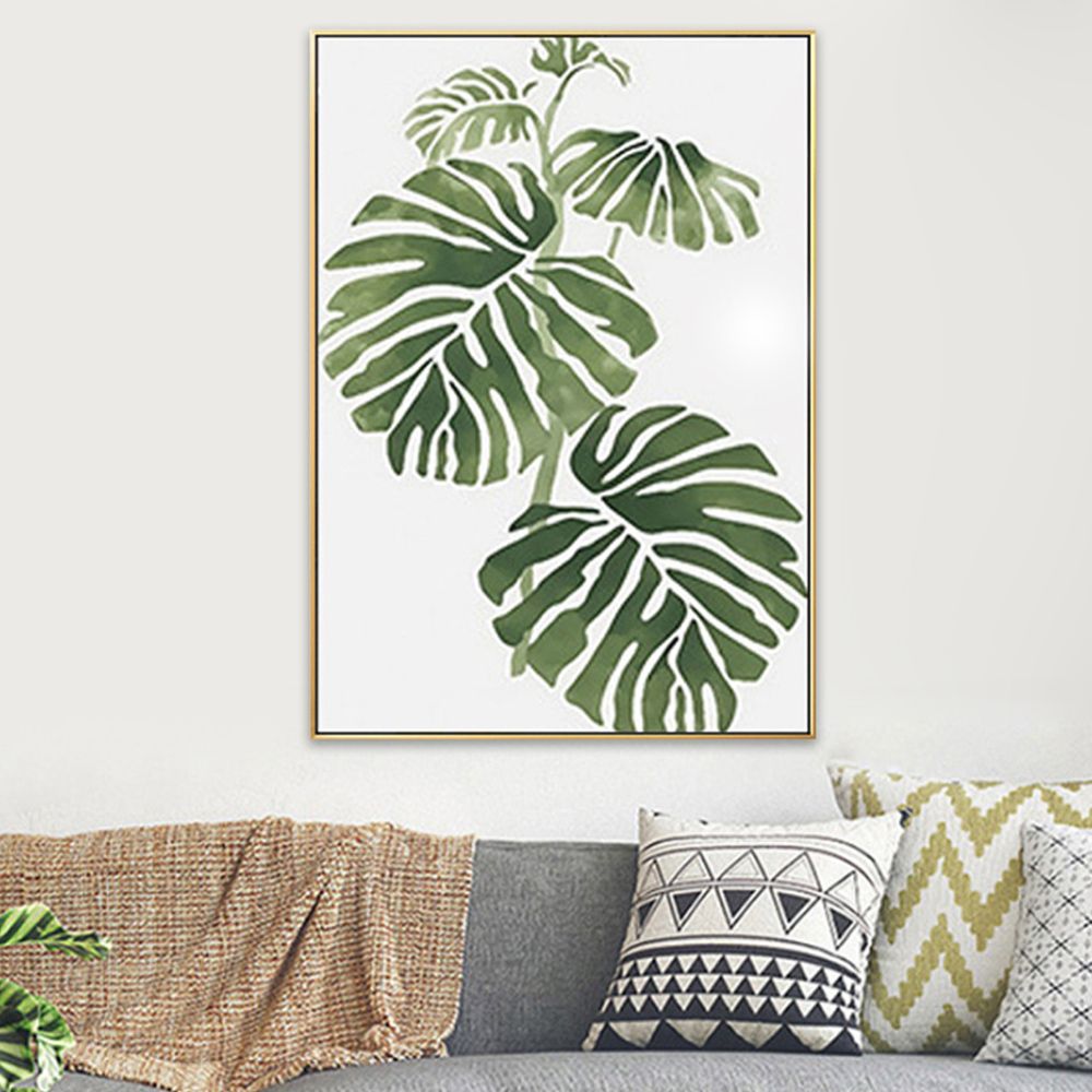 액자 현대식 60cmx80cm 세로형 나뭇잎