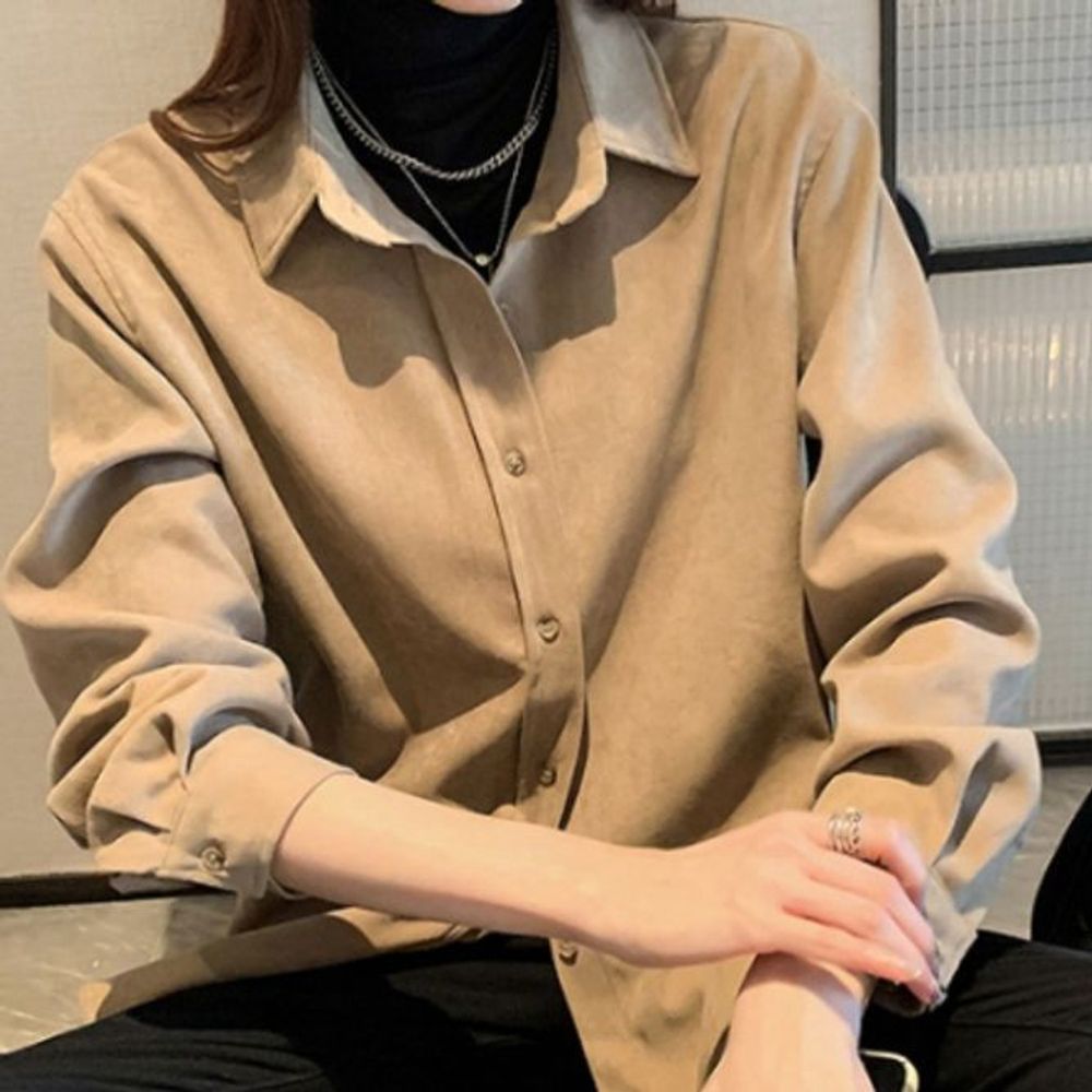 여성긴팔 남방 셔츠 여자남방긴팔 코듀로이 여자