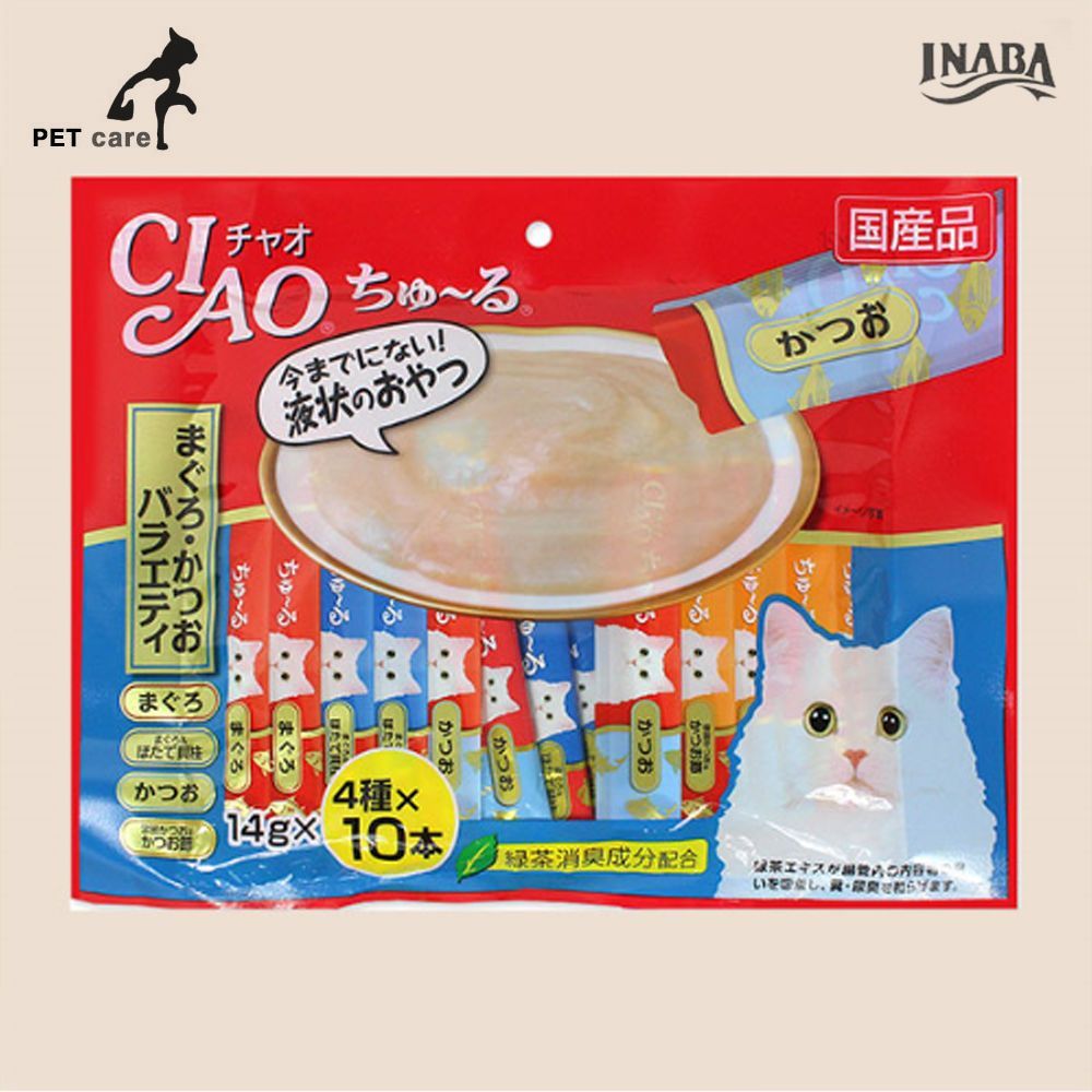 챠오 츄루 참치 가다랑어 버라이어티 14g x 40p