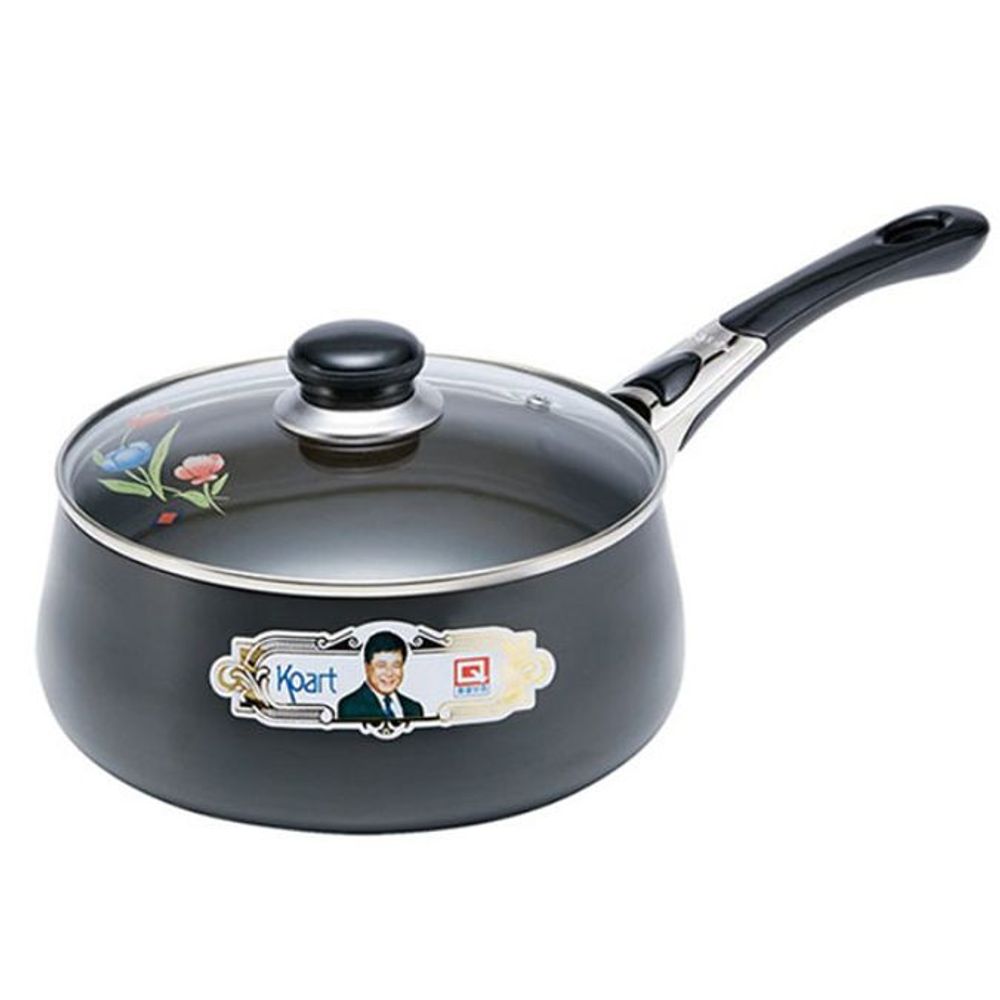 코아트 편수 냄비 찌게 라면 냄비 유리 뚜껑 18cm