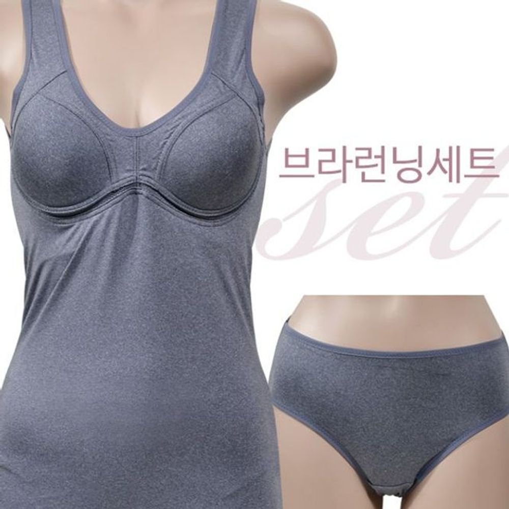 여성속옷 무빙 브라런닝 여자속옷 팬티세트 몰드