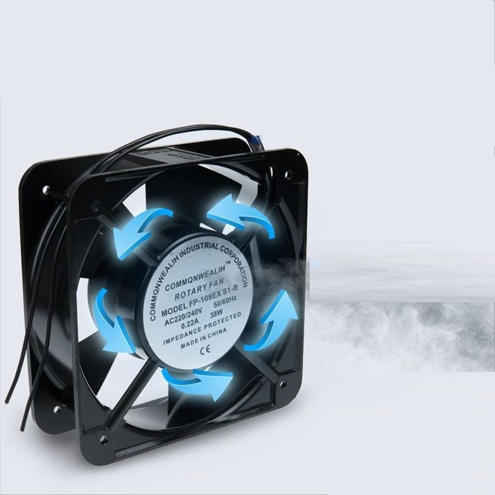 Coms 사각 쿨러 AC 220V 전원 제작용 2선 150mm 38W