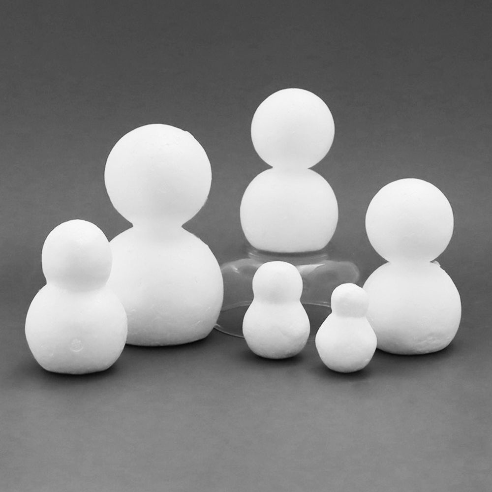 스티로폼 눈사람 (6종 택1) RB263 6호 7x11cm 이백