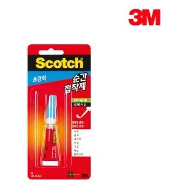 3M 순간점착제 AD122 젤/2g 1개