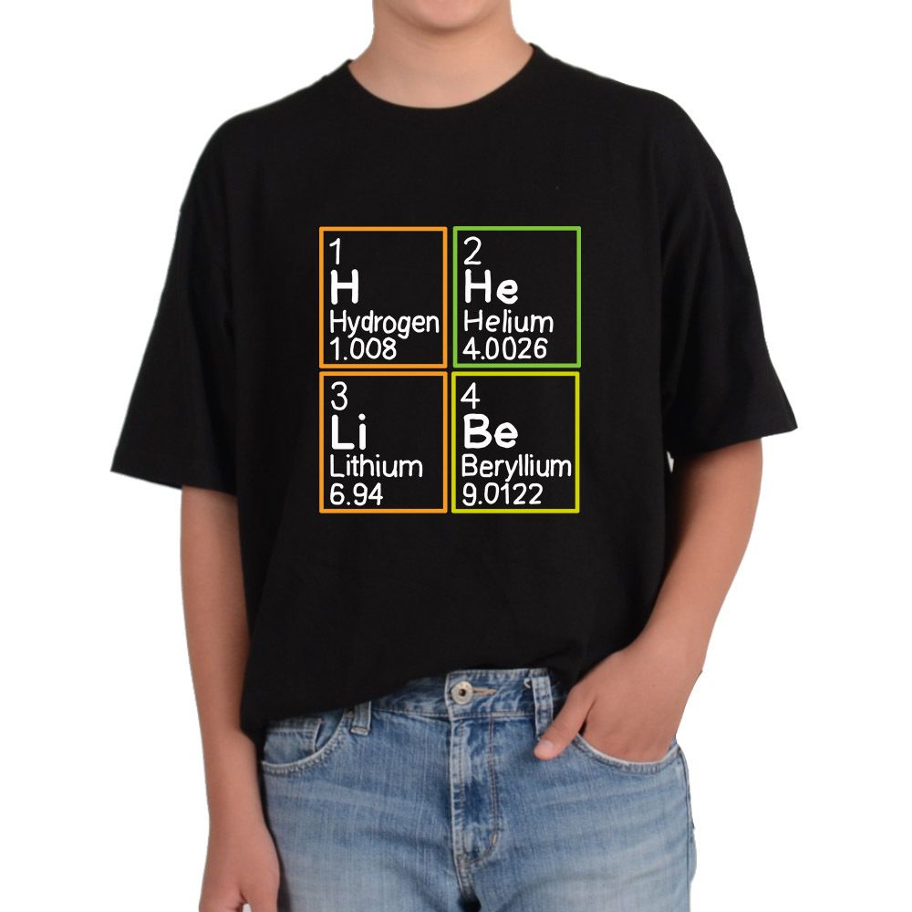 그래픽 티셔츠 주기율표 원소기호 화학기호 멘델레