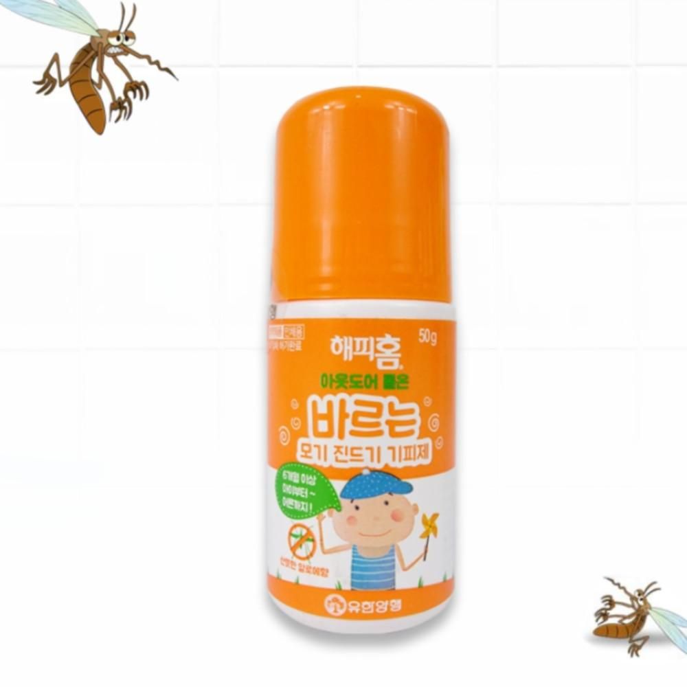 3개 바르는 모기 진드기 기피제 롤온 기피약 야외 모