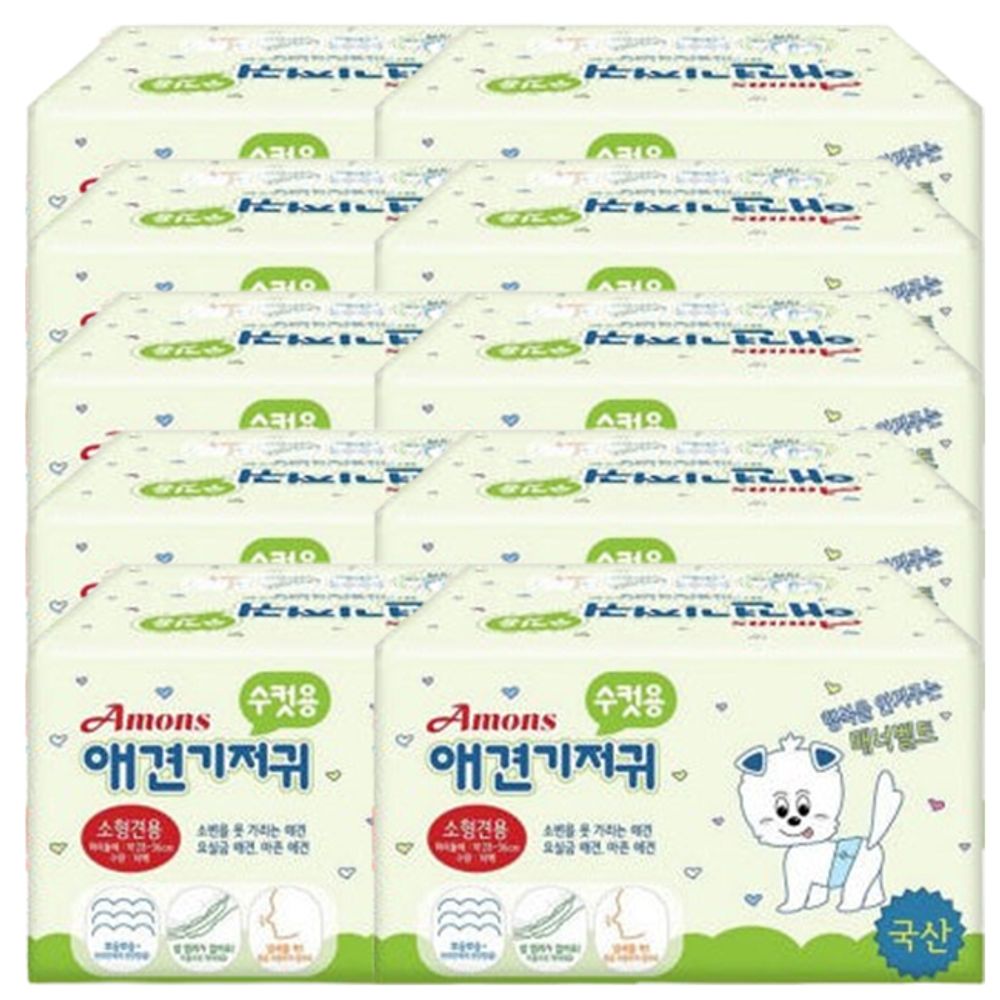 강아지 기저귀 수컷 소형견용 10매입 10P 매너벨트
