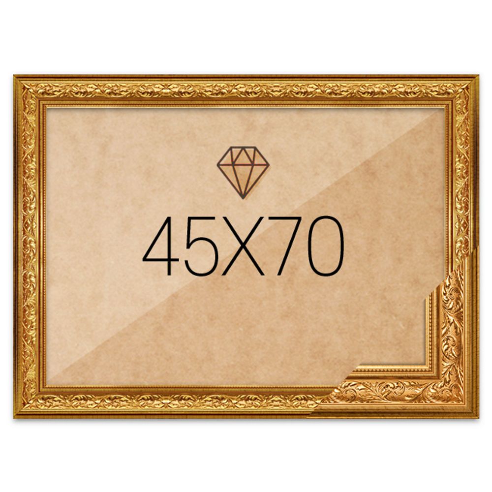 보석십자수액자 45x70 프리미엄 클래식골드
