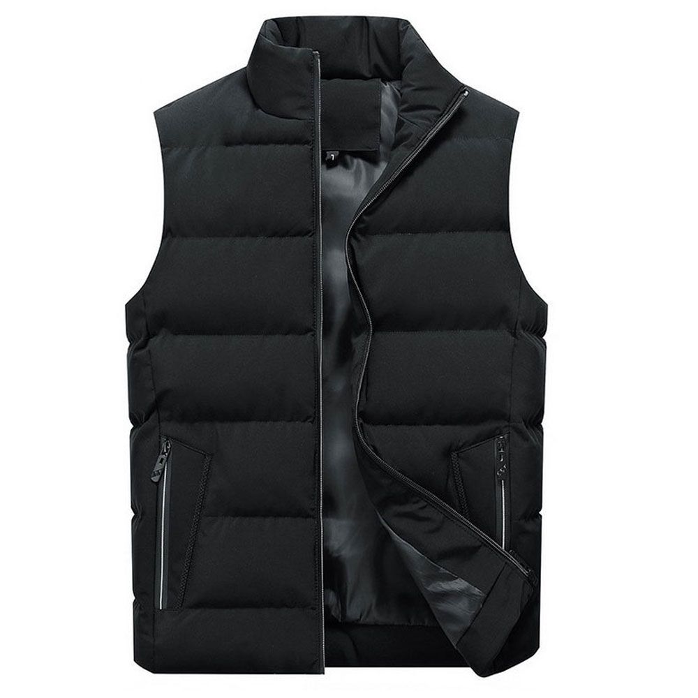 캐주얼작업 패딩조끼 하이넥 커버 가을 겨울 패딩조끼