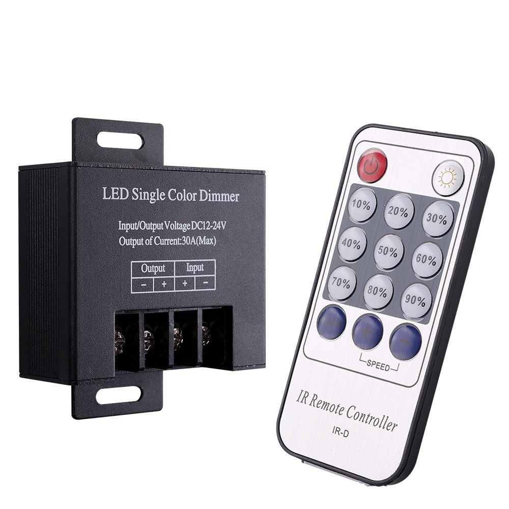 전원 컨트롤러 Dimmer 리모콘 DC 12-24V 30A