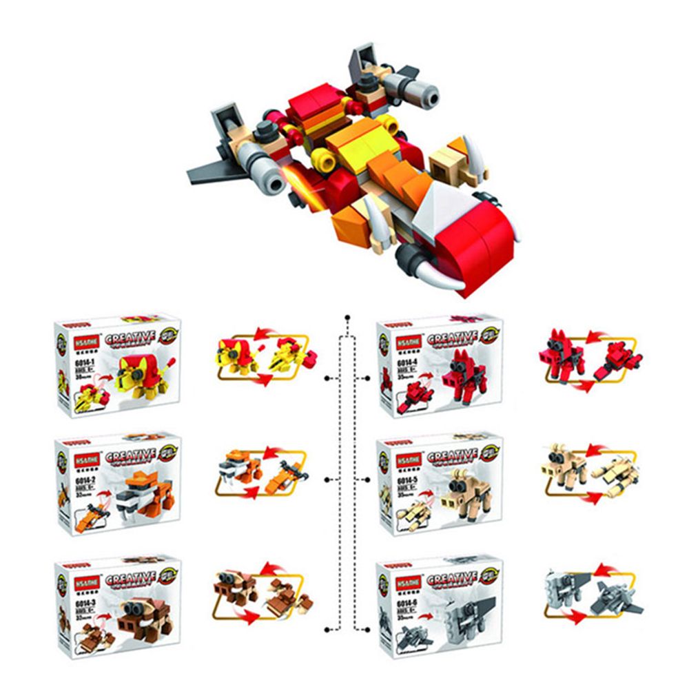 6종 애니멀 합체 블럭 DD-11064