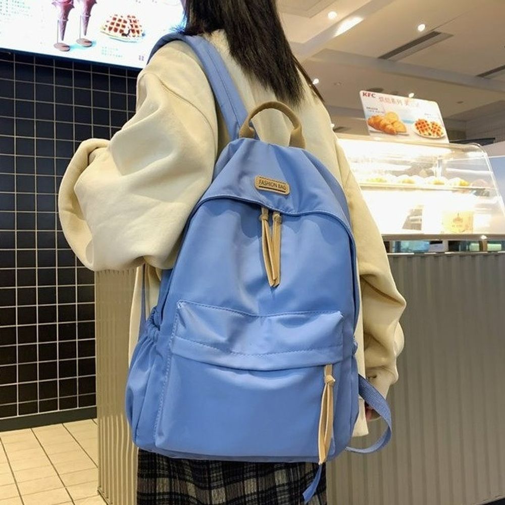 중학생 고등학생 학생 가방 캐주얼 무지 백팩