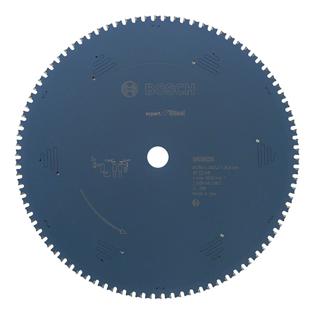 보쉬 2608643063 철재용 원형톱날 355mm 90날 2.6T