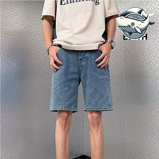 캐주얼 스타일 남성 여름 데님 팬츠 부드러운