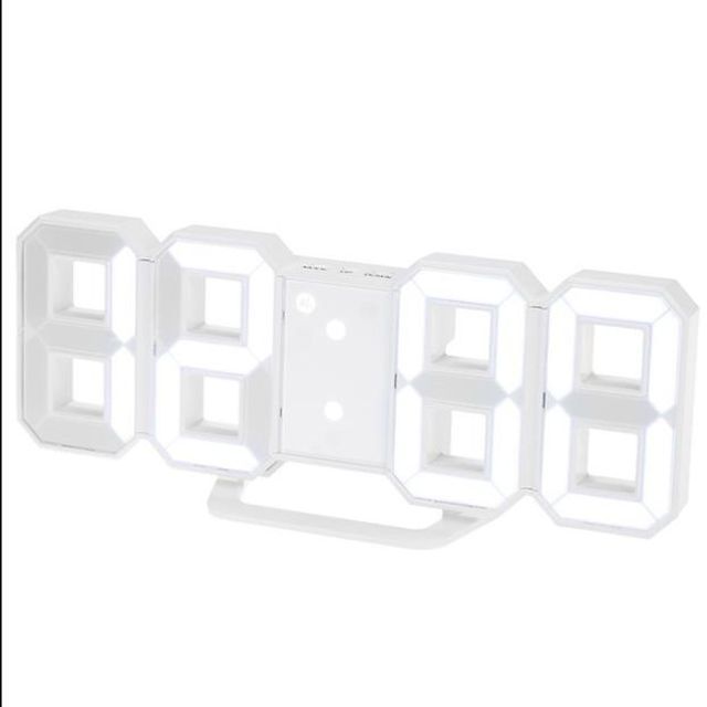 3D 무소음 탁상시계 기본 탁상용 데이 전자시계 led