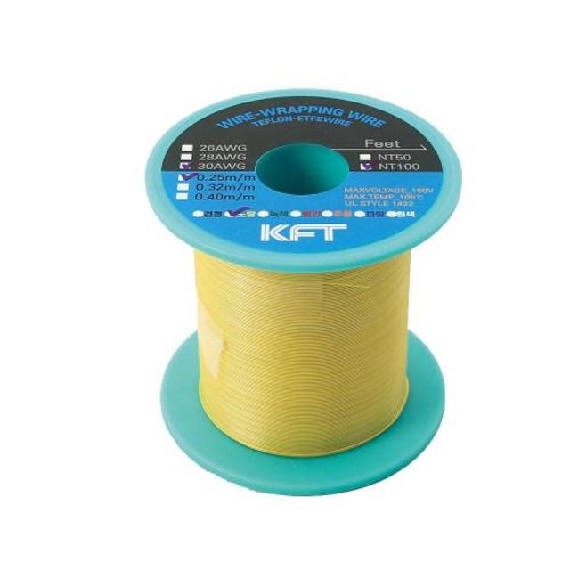 세신 압착기 래핑와이어 SB-30AWG(100M) 노랑 SB-30