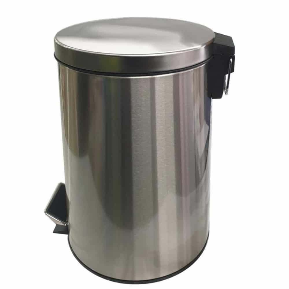 원형 페달 휴지통 12L 오피스휴지통 사무실용쓰레기통