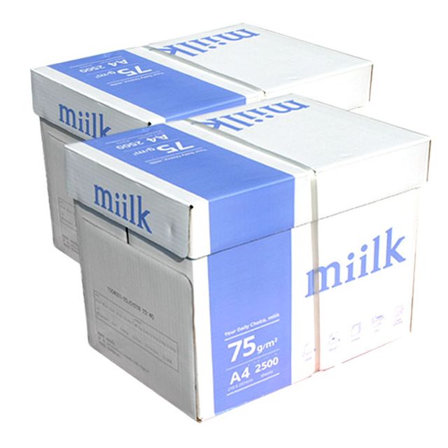 밀크 A4 75g 복사용지 2BOX 5000매