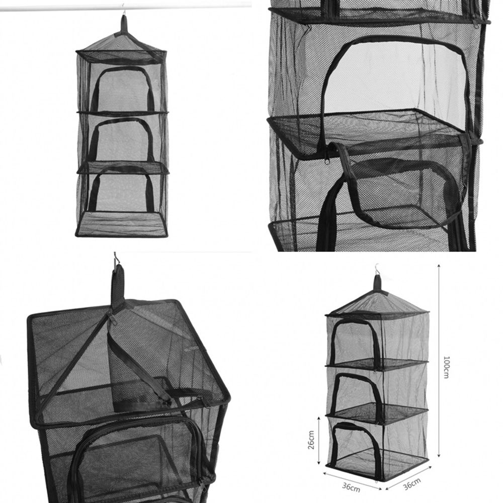 캠핑용 차박 4단 식기건조망 매쉬 야외 설거지망