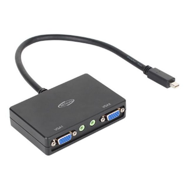 Mini Displayport to 2xVGA 분배기 VGA RGB 변환1080p