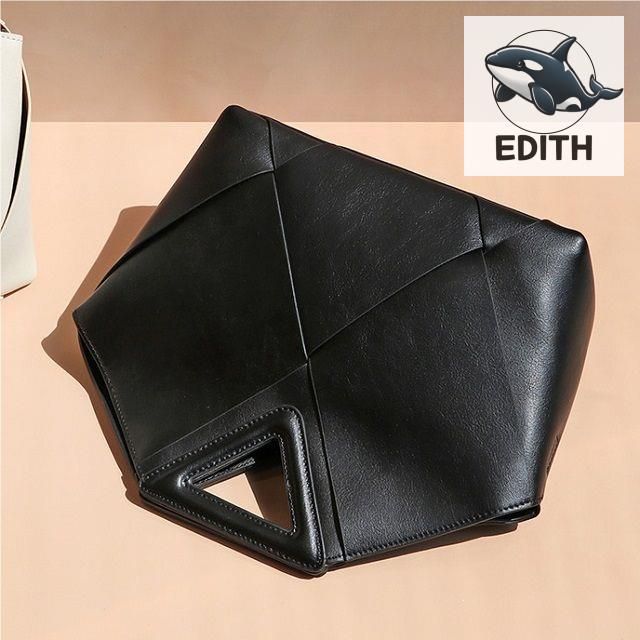 모던 디자인 블랙 크로스백 여성 가죽 토트백