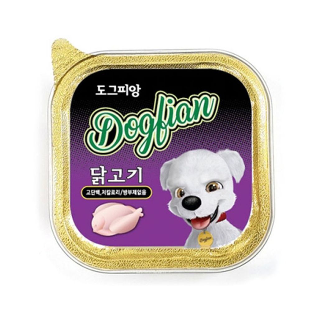 저칼로리 영양 애완동물 일상 간식 캔 닭고기 100g 12