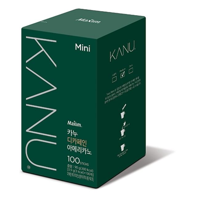 동서 맥심 카누 디카페인 아메리카노 커피 100T 미니