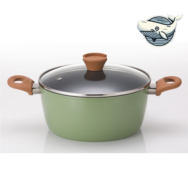 고급스러운 그린 찌게냄비 24cm 양수 요리용