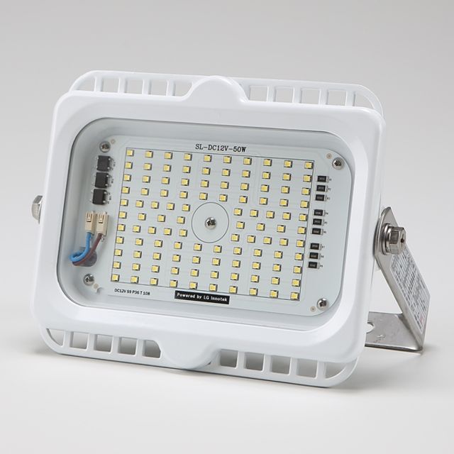 선박용 DC LED 투광기 DC 12V 50W 화이트 주광 X8