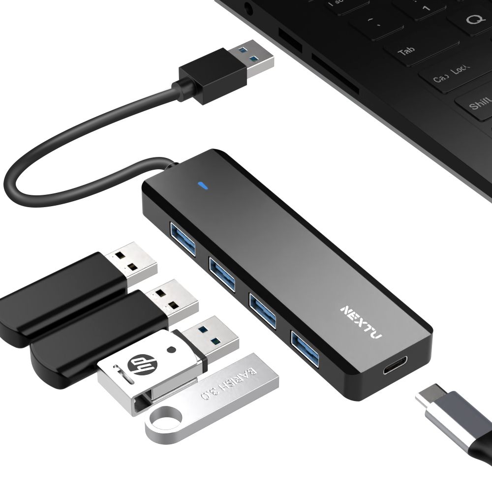 USB3.0 4in1 멀티허브 무전원 C타입충전 노트북휴대용