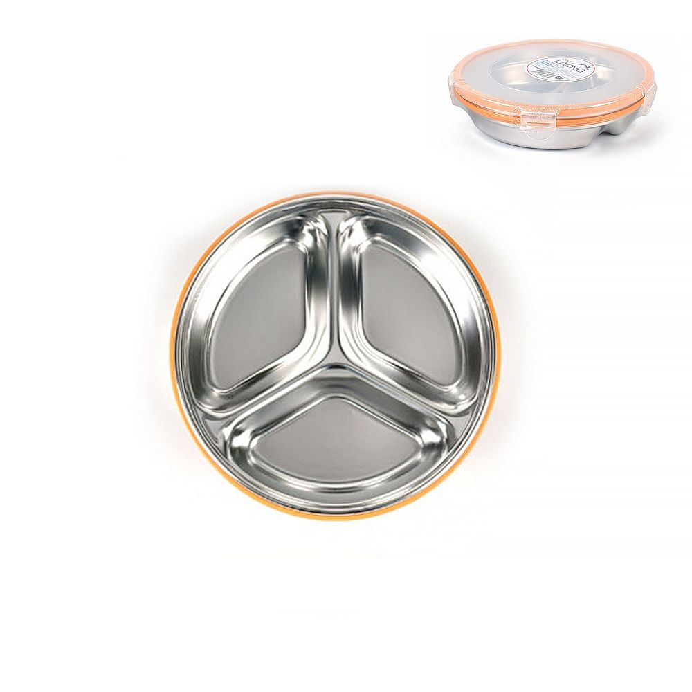 스텐 밀폐 반찬통 3칸-대