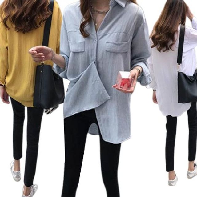 3색 여자블라우스 여자 남방 정장블라우스 블라