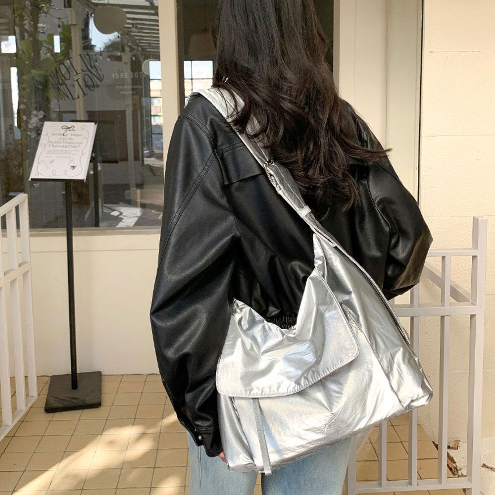 캐주얼 스퀘어 빅 숄더백 여성 경량 데일리 여행가방
