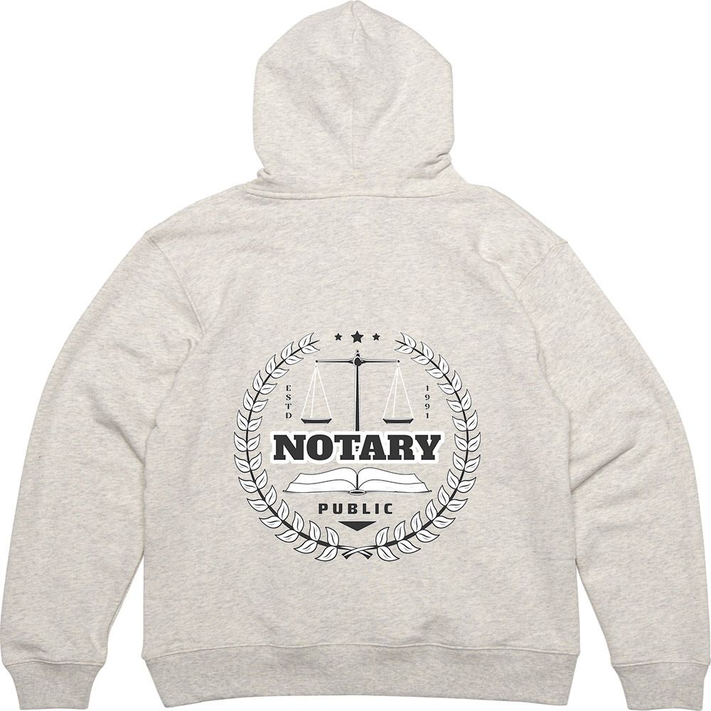 후드티 뒷면 프린트티셔츠 NOTARY PUBLIC