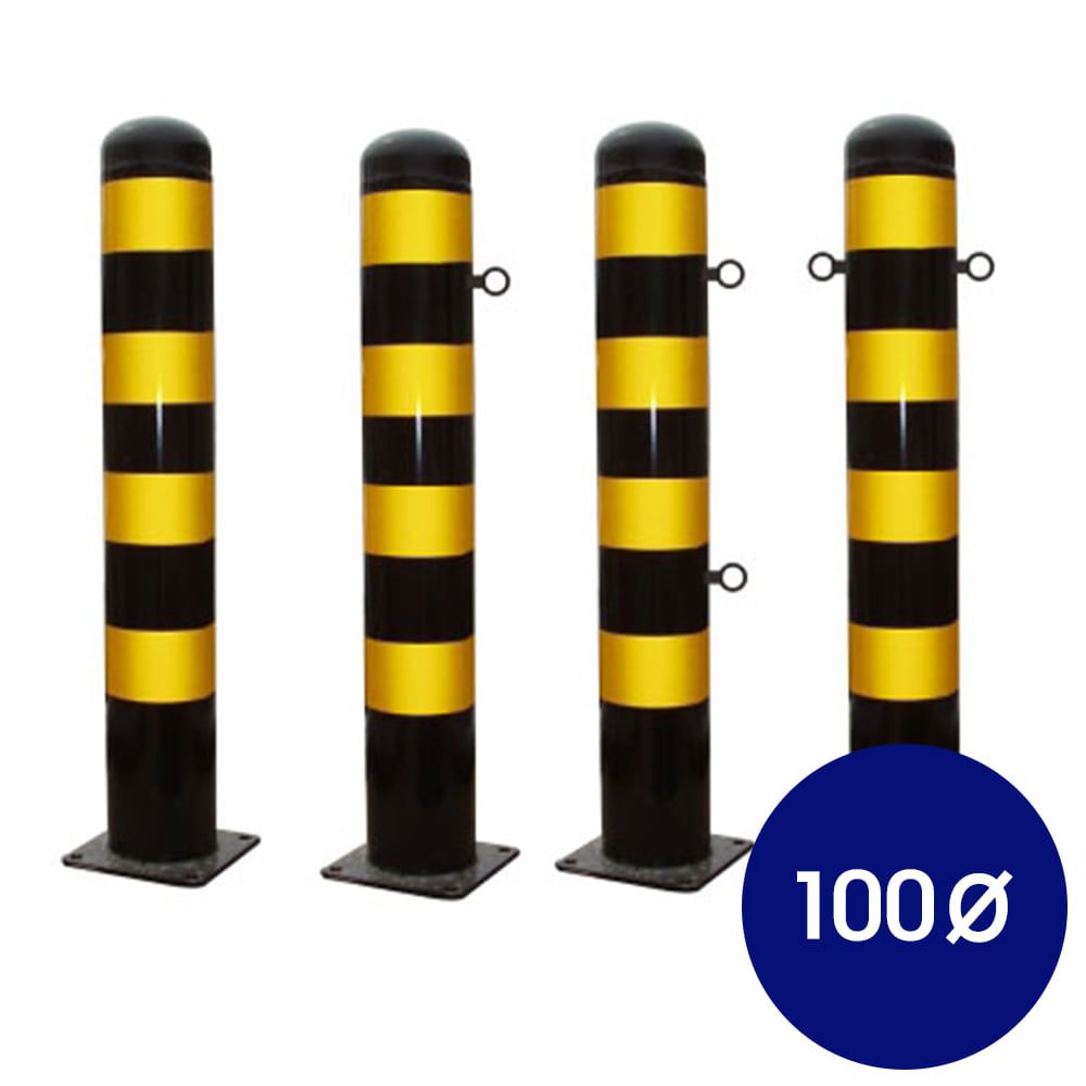 철제 일자형 볼라드 앙카식 100파이xH1000x2T