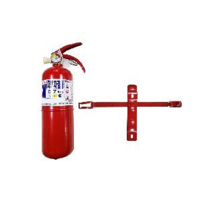 국산 차량용분말소화기 0.7kg 거치대 캠핑카소화기