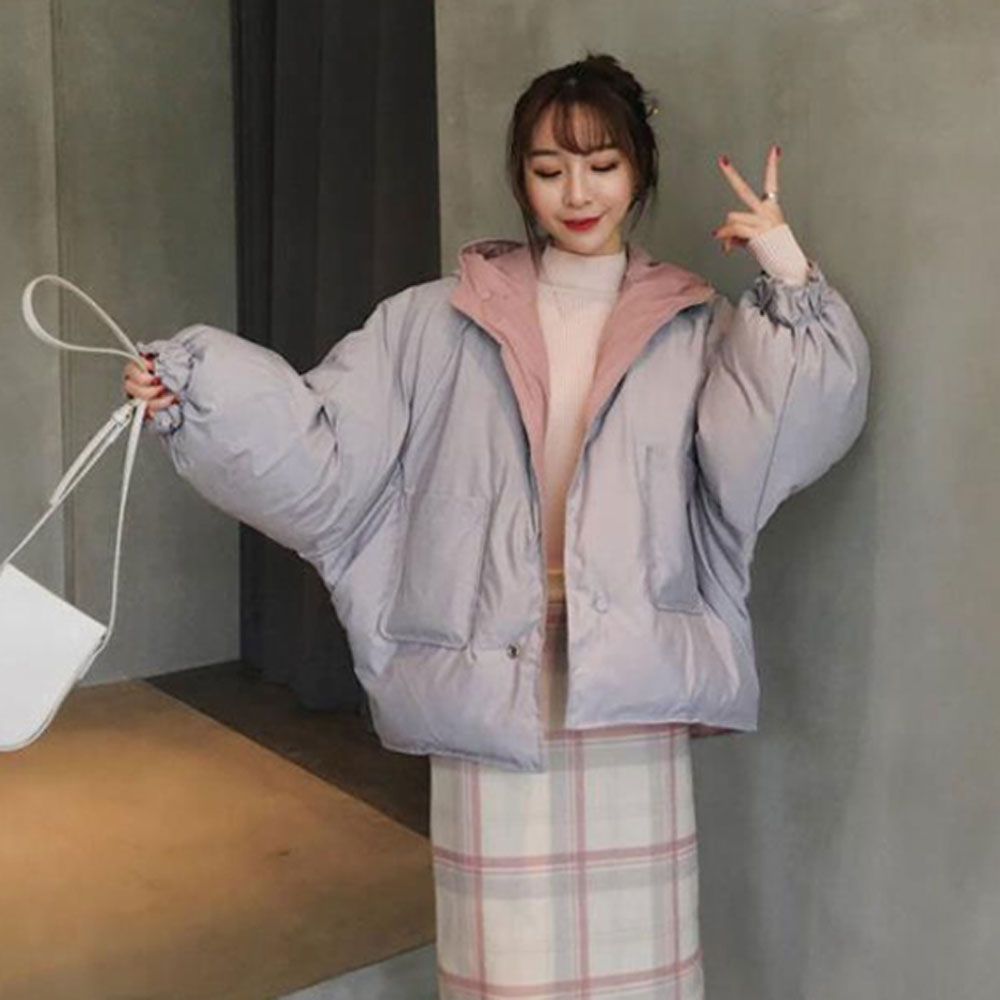 양면패딩 아우터 점퍼 숏 경량 점퍼 데일리룩