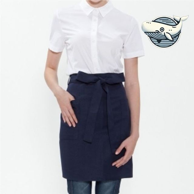 요리 주방 앞치마 허리형 숏 스커트 스타일