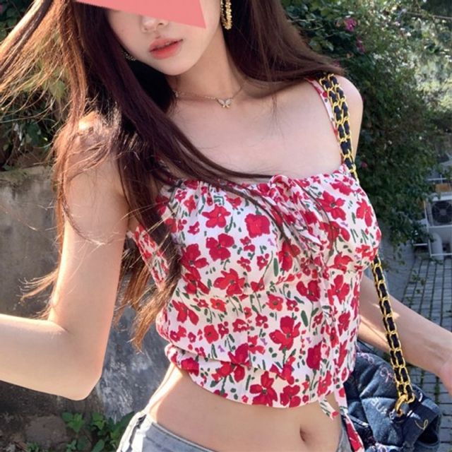 G126659 튜브탑 플라워 기본 나시 데이
