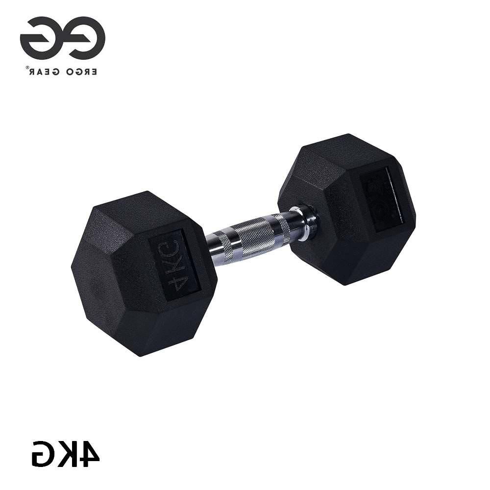 고무 육각 아령 4kg 근육 헥사곤 홈트 근력운동