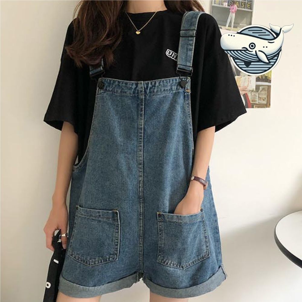 여성 여름 멜빵 반바지 아동세트 데일리 캐주얼