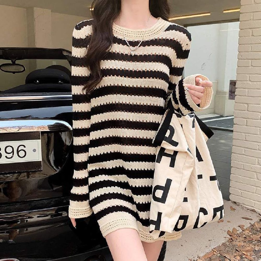 캐주얼원피스 미니원피스 단가라 데일리원피스 스