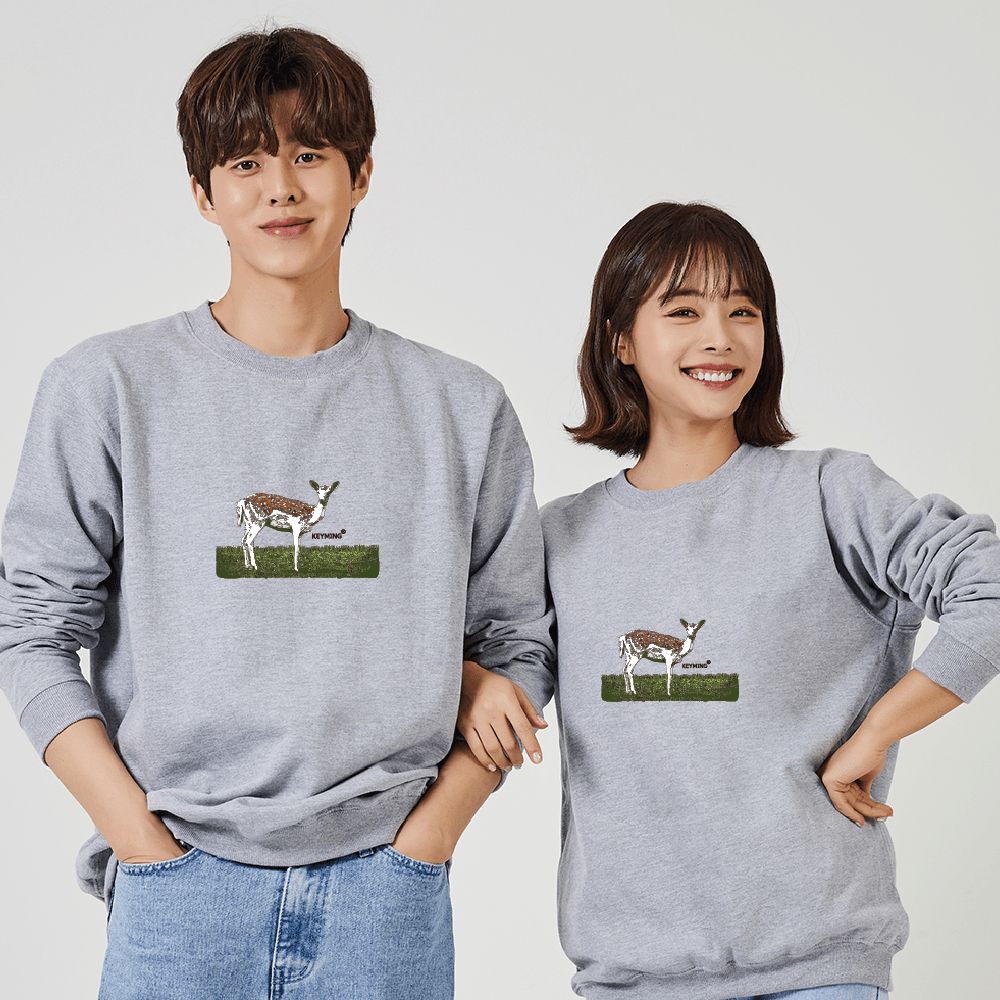 키밍 사슴 맨투맨 후드티