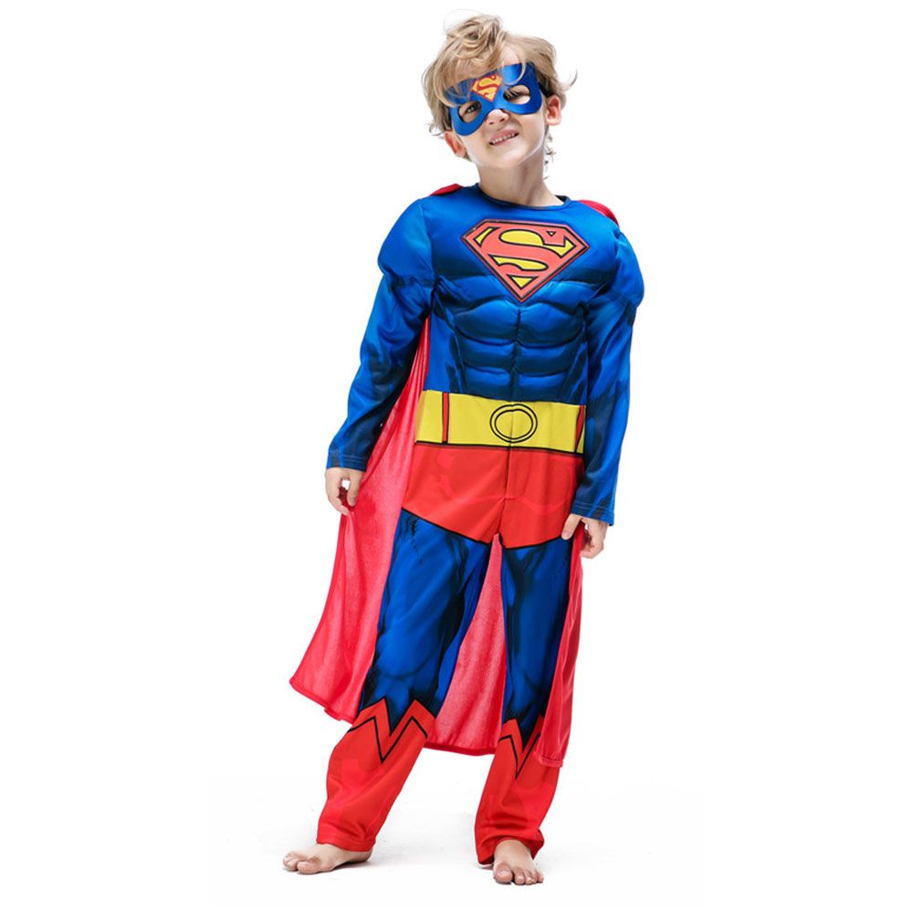 아이티알,NE 할로윈 슈퍼맨 고급형 코스튬 22 아동 캐릭터 파티 옷