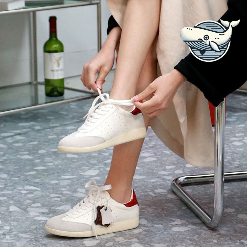 여성 캐주얼 소가죽 데일리 운동화 편안한
